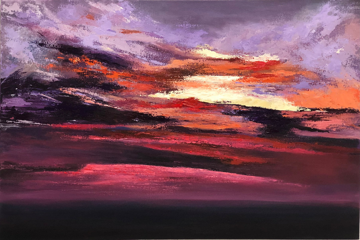 Mulberry Skies | Purple Sky Painting